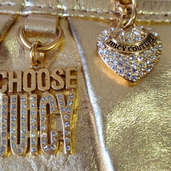 Juicy Couture Luxury  Leather Gold Mini 🛍️ 8 Jumb - Picture 12 of 16